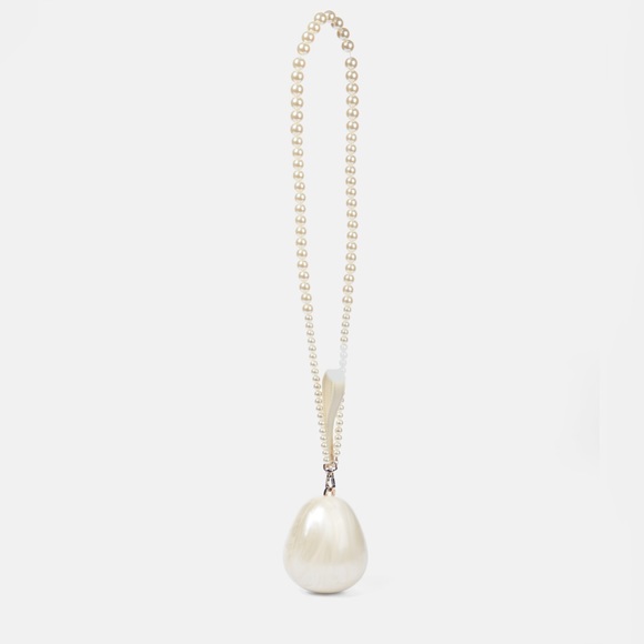 SIMONE ROCHA Micro Egg Pearl-Effect Cross-Body Bag - Picture 4 of 12